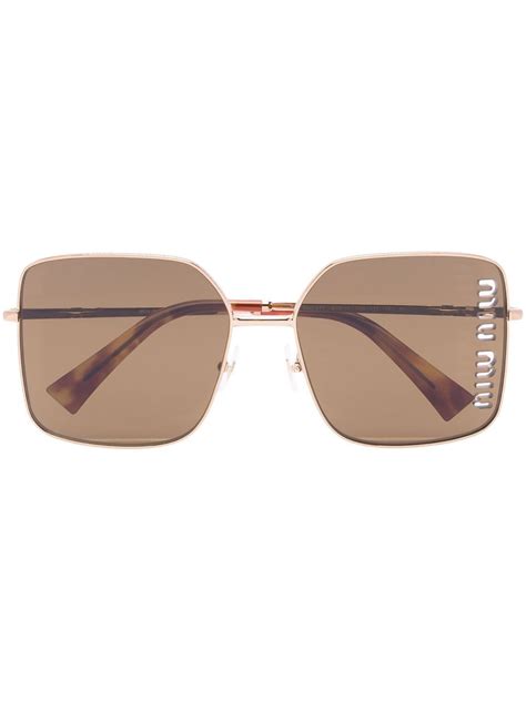 miu miu gold frame sunglasses|miu miu sunglasses sale.